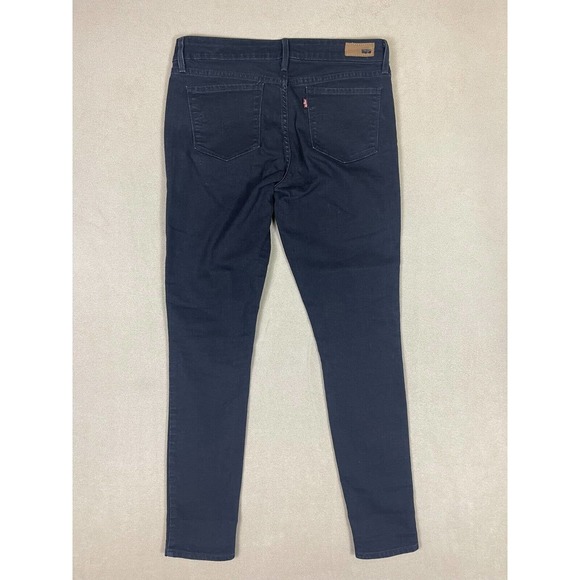 Levi's Demi‎ Curve Skinny Leg Womens 10/30 Black Mid Rise Cotton Blend Pockets - Picture 12 of 13